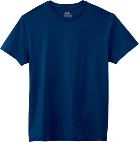 Fruit of the Loom Men's Crew Neck T-Shirt (Pack of 4), Assorted Blues and Grays, X-Large in Saudi Arabia