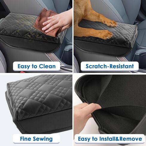 for 2025 Kia K4 Accessories Center Console Cover for Kia K4 (LX/LXS/EX/GT-Line/GT-Line Turbo), Comfy &Cushion Leather K4 Armrest Cover 2025 K4 Accessories in Saudi Arabia
