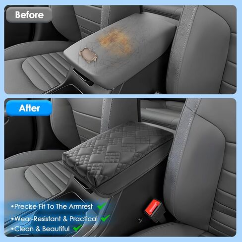 for 2025 Kia K4 Accessories Center Console Cover for Kia K4 (LX/LXS/EX/GT-Line/GT-Line Turbo), Comfy &Cushion Leather K4 Armrest Cover 2025 K4 Accessories in Saudi Arabia