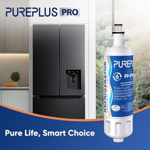 PUREPLUS LT700P NSF 53&42 Certified Replacement for LG ADQ36006101 Kenmore 469690, ADQ36006102, LFXS30766S, LFX28968ST, LFX31925ST, LFX31945ST, LT120F Refrigerator Water and Air Filter Combo, 3Pack in Saudi Arabia
