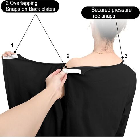 Hospital Gowns for Women Post Shoulder Surgery Dress Tear Away Snap Long Sleeve Dress Nursing Gowns in Kuwait