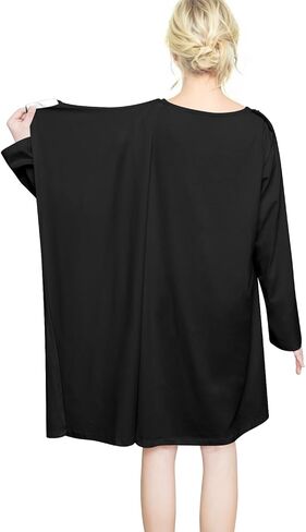 Hospital Gowns for Women Post Shoulder Surgery Dress Tear Away Snap Long Sleeve Dress Nursing Gowns in Kuwait