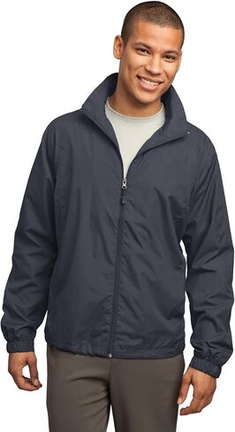 SPORT-TEK Men's Full Zip Wind Jacket in Saudi Arabia