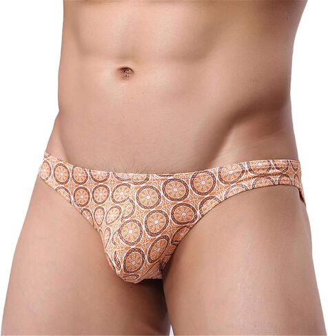 Andongnywell Men's Underwear Sexy Cheeky Boxer Briefs Stretch Mens Printed Thong Panties Knickers Underpants in Saudi Arabia
