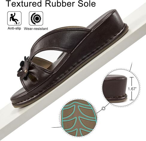 صندل Ecetana for Women 2025 Slides Slides Summer Summer Memory Foam Slip على أحذية منصة غير رسمية in Kuwait