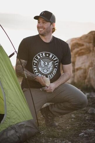 Black Rifle Coffee COTUS Logo T-Shirt, Vintage Black, Size Large in Saudi Arabia