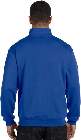 Jerzees mens 8 oz. 50/50 NuBlend Quarter-Zip Cadet Collar Sweatshirt(995M)-CHARCOAL GREY-L in Kuwait