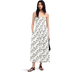 Madewell Women's Poplin Smocked Maxi Dress