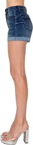 WAX JEAN Butt I Love You Push Up High Rise Rolled Cuff Denim Shorts in Kuwait
