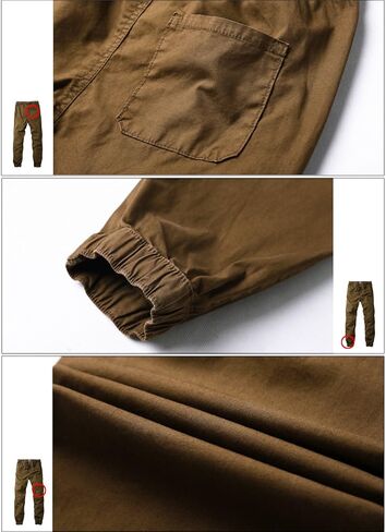 Match Men's Loose Fit Chino Washed Jogger Pant (29, 6061 Khaki) in Kuwait