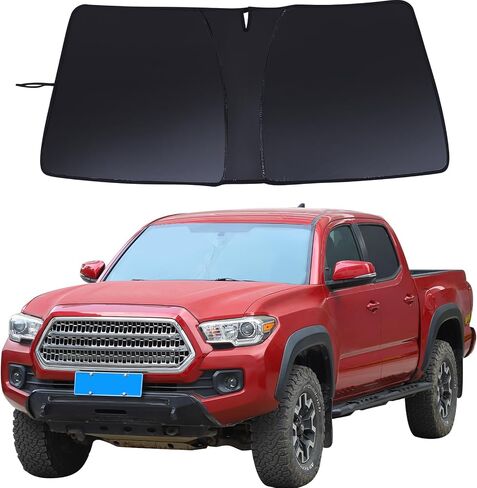 Aunginsy Car Front Windshield Sunshade Compatible with Toyota Tacoma 2006-2025 Automotive Windshield Sunshades Foldable Reflective Sun Visor for UV Rays/Sun Heat Protection Car Interior Accessories in Saudi Arabia