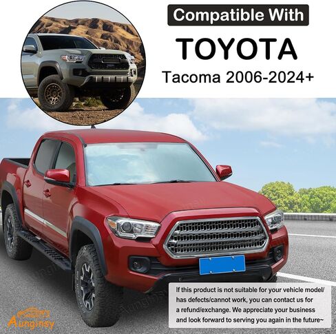 Aunginsy Car Front Windshield Sunshade Compatible with Toyota Tacoma 2006-2025 Automotive Windshield Sunshades Foldable Reflective Sun Visor for UV Rays/Sun Heat Protection Car Interior Accessories in Saudi Arabia