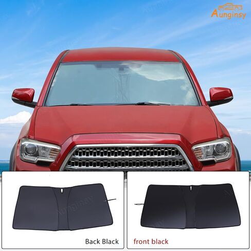Aunginsy Car Front Windshield Sunshade Compatible with Toyota Tacoma 2006-2025 Automotive Windshield Sunshades Foldable Reflective Sun Visor for UV Rays/Sun Heat Protection Car Interior Accessories in Saudi Arabia