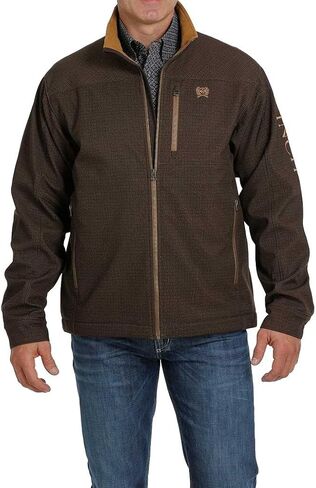 Cinch Men's Concealed Carry Textured Bonded Zip-Front Jacket in Kuwait