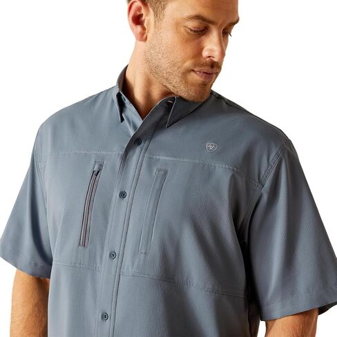 ARIAT Men's MNS Venttek CLSSC SS SHRT Charcoal, XX-Large in Kuwait