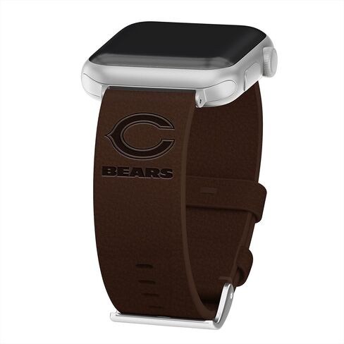 GAME TIME Chicago Bears Premium Leather Watch Band Compatible with Apple Watch in Saudi Arabia