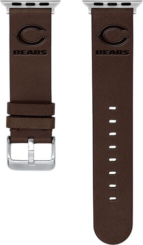 GAME TIME Chicago Bears Premium Leather Watch Band Compatible with Apple Watch in Saudi Arabia