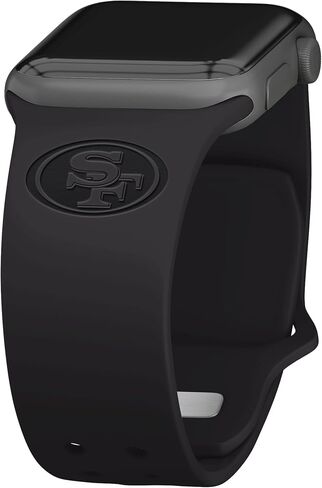 GAME TIME San Francisco 49ers Engraved Silicone Sport Watch Band Compatible with Apple Watch in Saudi Arabia