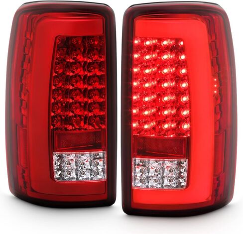 AKKON - Fits 2000-2006 Chevy Tahoe Suburban GMC Yukon XL 1500/2500 [C-Tube] Parking LED Reverse Black Tail Light Brake Lamp Pair in Saudi Arabia