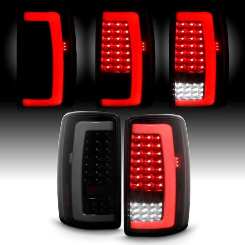 AKKON - Fits 2000-2006 Chevy Tahoe Suburban GMC Yukon XL 1500/2500 [C-Tube] Parking LED Reverse Black Tail Light Brake Lamp Pair in Saudi Arabia