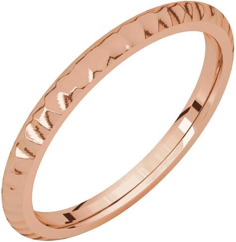 Milgrain Wedding Band Hammer Finish Comfort Fit Solid 925 Sterling Silver Real 10k 14k 18k Yellow Rose White Gold OR Platinum Ring Classic Domed 2mm 3mm 4mm 6mm in Saudi Arabia