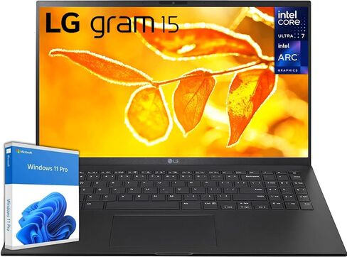 LG لابتوب جرام 17Z95P خفيف الوزن للغاية IPS (2560×1600)، انتل ايفو الجيل 11 كور i7، 16GB RAM، 1TB SSD، ويندوز 11 هوم، بطارية 80 واط في الساعة، اليكسا مدمجة، 2X USB-C، HDMI، USB-A - اسود in Saudi Arabia