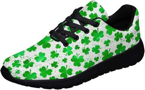 Sonzj-II Womens Mens St Patricks Day Shoes Casual Running Sneakers Lightweight Breathable Walking Golf Gym Tennis Shoes Gifts for Friends in Saudi Arabia