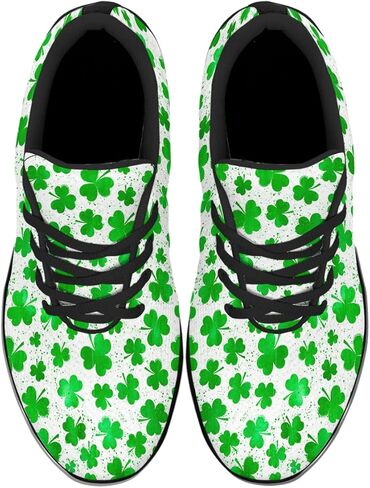 Sonzj-II Womens Mens St Patricks Day Shoes Casual Running Sneakers Lightweight Breathable Walking Golf Gym Tennis Shoes Gifts for Friends in Saudi Arabia