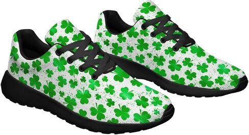 Sonzj-II Womens Mens St Patricks Day Shoes Casual Running Sneakers Lightweight Breathable Walking Golf Gym Tennis Shoes Gifts for Friends in Saudi Arabia