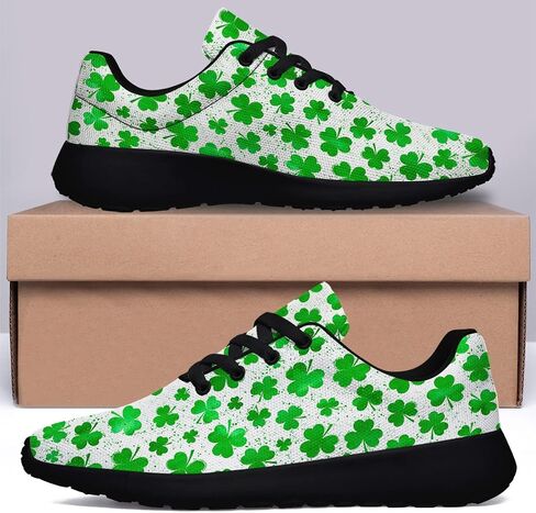 Sonzj-II Womens Mens St Patricks Day Shoes Casual Running Sneakers Lightweight Breathable Walking Golf Gym Tennis Shoes Gifts for Friends in Saudi Arabia