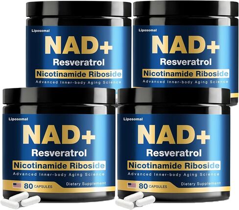 ملحق NAD - Nad Nicotinamide الريبوسيد ريسفيراترول 900mg ، مكملات NAD الشحمية للنساء والرجال ، تدعم الطاقة الخلوية ، مضادة للشيخوخة ، الدماغ والعضلات in Saudi Arabia