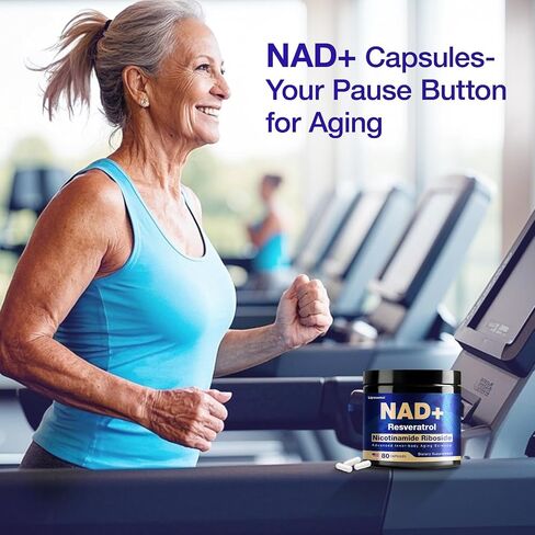 ملحق NAD - Nad Nicotinamide الريبوسيد ريسفيراترول 900mg ، مكملات NAD الشحمية للنساء والرجال ، تدعم الطاقة الخلوية ، مضادة للشيخوخة ، الدماغ والعضلات in Saudi Arabia