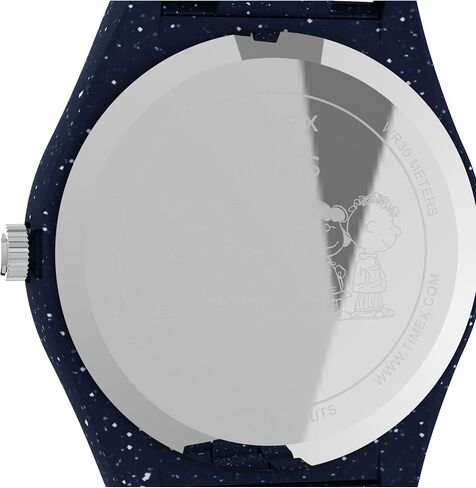 Timex Men's Waterbury Ocean x Peanuts 41mm Watch - Blue Bracelet Blue Dial Blue Case in Kuwait