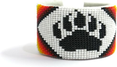 Handmade Beaded leather Cuff bracelet, Bohemian bracelet, women's bracelet, native bracelet, bangle, western, aztec bracelet,Adjustable in Kuwait