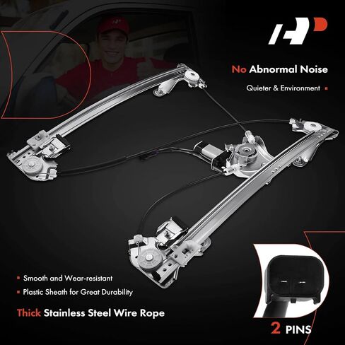 منظم نافذة الطاقة الكهربائية A-Premium مع محرك متوافق مع Ford F-150 LOBO 2004-2008 Lincoln Mark LT 2006-2008 الخلفية اليمنى الراكب in Saudi Arabia