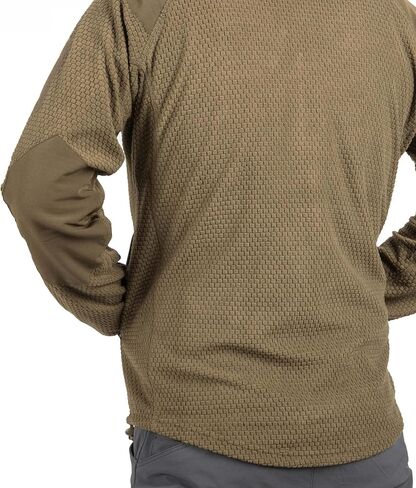 Helikon-Tex Men's Alpha Hoodie Jacket Grid Fleece Black in Saudi Arabia