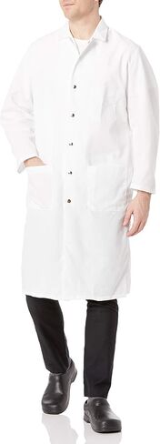 Red Kap Men's Snap-Front Spun Polyester Butcher Coat in Saudi Arabia