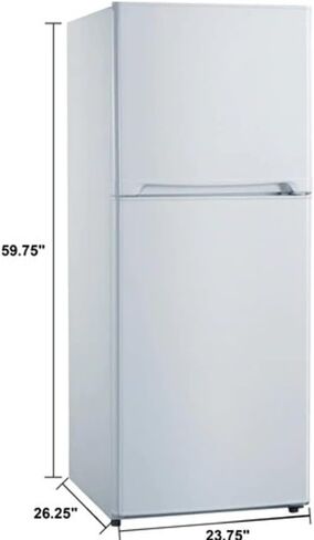Avanti RA7316PST 2-Door Apartment Size Refrigerator, Black with Platinum Finish in Kuwait