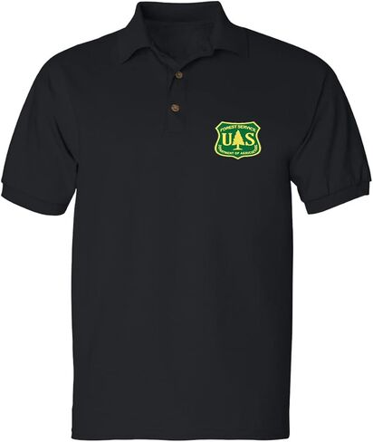 ALLNTRENDS Men's Polo T Shirt Forest Service Embroidered USDA National US Tee in Saudi Arabia
