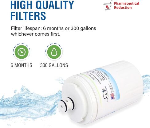 Swift Green Filters SGF-M07 Rx Compatible for UKF7003,UKF7001,EDR7D1,Filter 7 Pharmaceuticals Refrigerator water Filter (1 Pack),Made in USA " in Kuwait