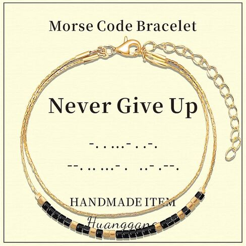 Inspirational Gifts for Women, Morse Code Bracelets Secret Message for Daughter Mom Best Friend Teacher Mother's Day Valentine's Day Birthday Christmas Graduation Unique Funny Gifts in Saudi Arabia