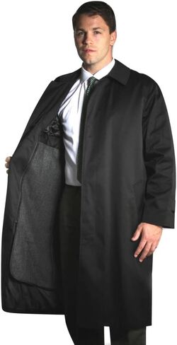 Jean Paul Germain Big and Tall Buster Three-Season Overcoat (54 Reg, Black) in Saudi Arabia