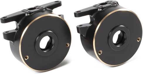 Brass Steering Knuckle and Rear Axle Tube Cap Weights for Vanquish H10 Optic, Straight Axles Low Offset Upgrade (Rear Axle Tube Cap) in Kuwait