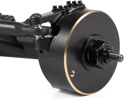 Brass Steering Knuckle and Rear Axle Tube Cap Weights for Vanquish H10 Optic, Straight Axles Low Offset Upgrade (Rear Axle Tube Cap) in Kuwait