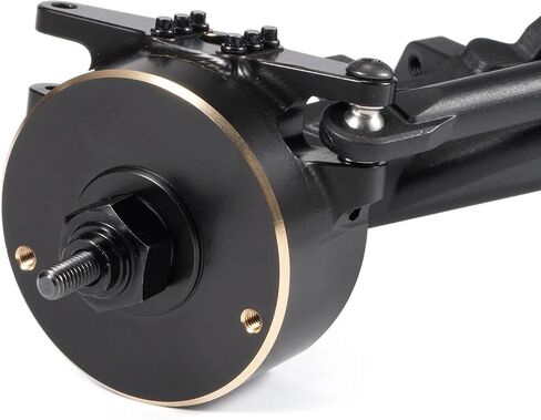 Brass Steering Knuckle and Rear Axle Tube Cap Weights for Vanquish H10 Optic, Straight Axles Low Offset Upgrade (Rear Axle Tube Cap) in Kuwait