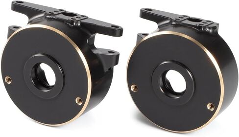 Brass Steering Knuckle and Rear Axle Tube Cap Weights for Vanquish H10 Optic, Straight Axles Low Offset Upgrade (Rear Axle Tube Cap) in Kuwait