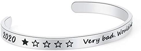 Enni of York Inspirational Cuff Bracelet Bangle Keep Going Motivational Mantra Quote Stainless Steel Engraved Best Friend Sister Gift for Women Teen Girls with Hidden Message in Kuwait
