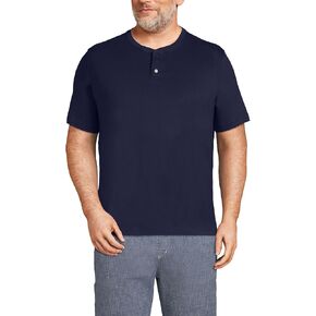 Lands' End Men's Short Sleeve Super-T Henley in Saudi Arabia
