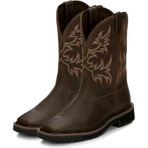 Justin Men's Driller Western Work Boot Soft Toe Tan 9.5 EE in Kuwait