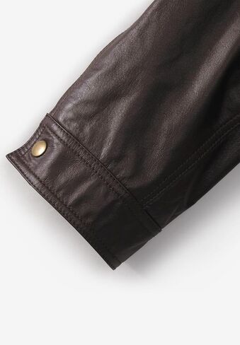 KingSize Men's Big & Tall Leather Bomber Jacket in Saudi Arabia